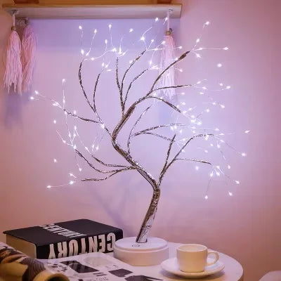 Wire LED Tree Lamp