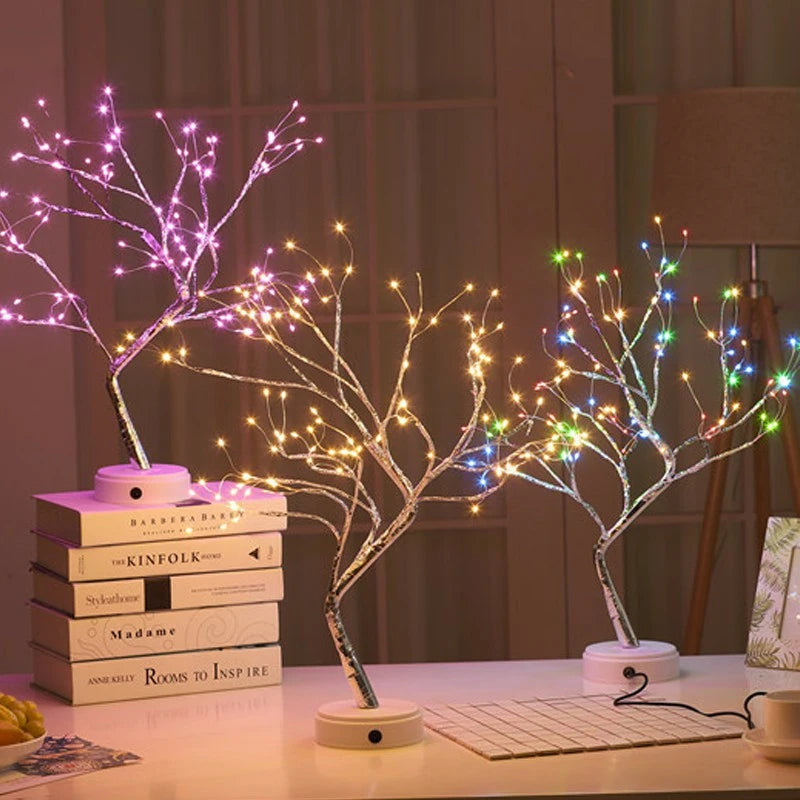Wire LED Tree Lamp