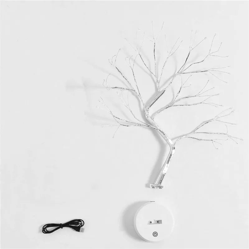 Wire LED Tree Lamp