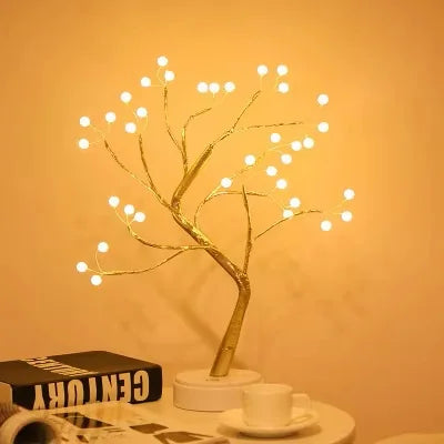 Wire LED Tree Lamp